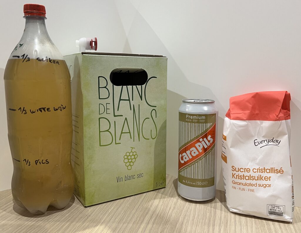 Lokmiddel: 1/3 Bier, 1/3 Wijn, 1/3 Suiker